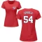 Women's Cade Cavalli Name & Number T-Shirt - Red