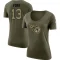 Women's Cade York Legend Salute to Service Scoop Neck T-Shirt - Olive