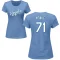 Women's Caden Monke Name & Number T-Shirt - Light Blue