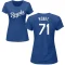 Women's Caden Monke Name & Number T-Shirt - Royal