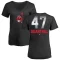 Women's Cal Quantrill Midnight Mascot V-Neck T-Shirt - Black