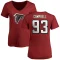 Women's Calais Campbell Name & Number Slim Fit T-Shirt - Red