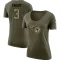 Women's Caleb Farley Legend Salute to Service Scoop Neck T-Shirt - Olive