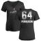 Women's Caleb Ferguson Midnight Mascot V-Neck T-Shirt - Black