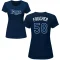 Women's Calvin Faucher Name & Number T-Shirt - Navy