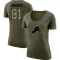 Women's Calvin Johnson Legend Salute to Service Scoop Neck T-Shirt - Olive