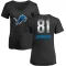 Women's Calvin Johnson Midnight Mascot T-Shirt - Black