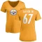 Women's Calvin Taylor Jr. Name & Number Slim Fit T-Shirt - Gold