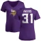 Women's Cam Akers Name & Number Slim Fit T-Shirt - Purple