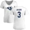 Women's Cam Akers Name & Number Slim Fit T-Shirt - White