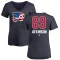 Women's Cam Atkinson Name and Number Banner Wave V-Neck T-Shirt - Navy