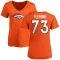 Women's Cam Fleming Name & Number Slim Fit T-Shirt - Orange