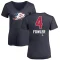 Women's Cam Fowler Name and Number Banner Wave V-Neck T-Shirt - Navy