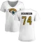 Women's Cam Robinson Name & Number Slim Fit T-Shirt - White