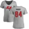 Women's Cameron Brate Name & Number Slim Fit T-Shirt - Ash