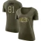 Women's Cameron Latu Legend Salute to Service Scoop Neck T-Shirt - Olive