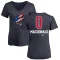 Women's Cameron Macdonald Name and Number Banner Wave V-Neck T-Shirt - Navy