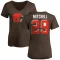 Women's Cameron Mitchell Name & Number Slim Fit T-Shirt - Brown