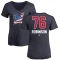 Women's Cameron Robinson Name and Number Banner Wave V-Neck T-Shirt - Navy