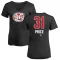 Women's Carey Price Name and Number Banner Wave V-Neck T-Shirt - Black