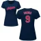 Women's Carlos Baerga Name & Number T-Shirt - Navy