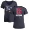 Women's Carlos Beltran Name and Number Banner Wave V-Neck T-Shirt - Navy