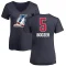 Women's Carlos Boozer Name and Number Banner Wave V-Neck T-Shirt - Navy