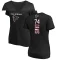 Women's Carlos Davis Backer Slim Fit T-Shirt - Black