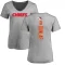 Women's Carlos Dunlap Backer V-Neck T-Shirt - Ash