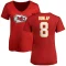 Women's Carlos Dunlap Name & Number Slim Fit T-Shirt - Red