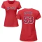 Women's Carlos Estevez Name & Number T-Shirt - Red