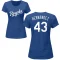 Women's Carlos Hernandez Name & Number T-Shirt - Royal