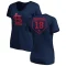 Women's Carlos Martinez RBI Slim Fit V-Neck T-Shirt - Navy