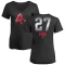 Women's Carlton Fisk Midnight Mascot V-Neck T-Shirt - Black