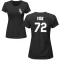 Women's Carlton Fisk Name & Number T-Shirt - Black