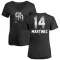 Women's Carmelo Martinez Midnight Mascot V-Neck T-Shirt - Black