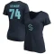 Women's Carson Rehkopf Name & Number V-Neck T-Shirt - Navy