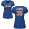 Women's Carson Seymour Name & Number T-Shirt - Royal