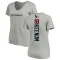 Women's Case Keenum Backer V-Neck T-Shirt - Ash