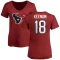 Women's Case Keenum Name & Number Slim Fit T-Shirt - Red