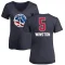 Women's Cassius Winston Name and Number Banner Wave V-Neck T-Shirt - Navy