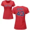 Women's Ceddanne Rafaela Name & Number T-Shirt - Red