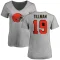 Women's Cedric Tillman Name & Number Slim Fit T-Shirt - Ash