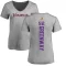 Women's Chad Greenway Backer V-Neck T-Shirt - Ash