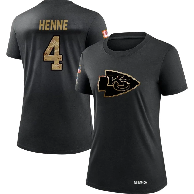 Women's Chad Henne 2020 Salute To Service Performance T-Shirt - Black -  Tshirtsedge