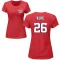 Women's Chad Kuhl Name & Number T-Shirt - Red