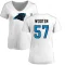 Women's Chandler Wooten Name & Number Slim Fit T-Shirt - White