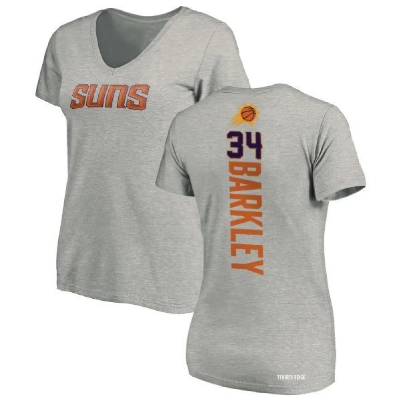 Women's Charles Barkley Backer T-Shirt - Ash - Tshirtsedge