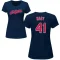 Women's Charles Nagy Name & Number T-Shirt - Navy