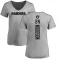 Women's Charles Woodson Backer V-Neck T-Shirt - Ash